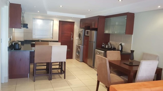 Mossel Bay self-catering accommodation apartment Nautica 206 Kitchen and Dining Area